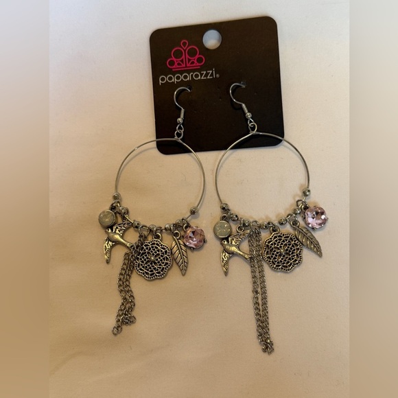 Paparazzi Earring - TWEET Dreams - Pink - Picture 3 of 5
